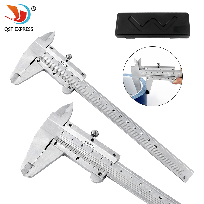 Digital Caliper 150Mm Stainless Steel - QSTEXPRESS-Pinça de metal, ferramentas de medição,