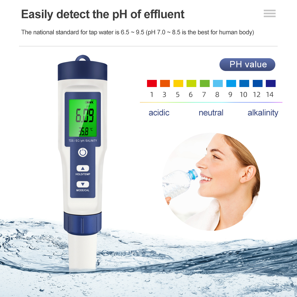 Qualidade da Água Profissional - Ph Meter Digital Water Tester avaliação e preço